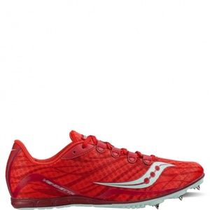 Saucony Women's Vendetta Track Shoe, Red/Blue, 6.5